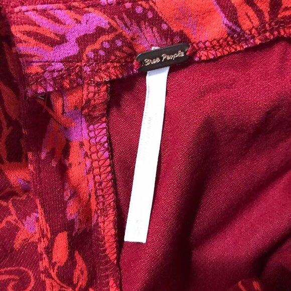 FREE PEOPLE Hello Lover Floral Puffed Sleeve Tunic or Mini Dress NEW XS - Picture 8 of 12